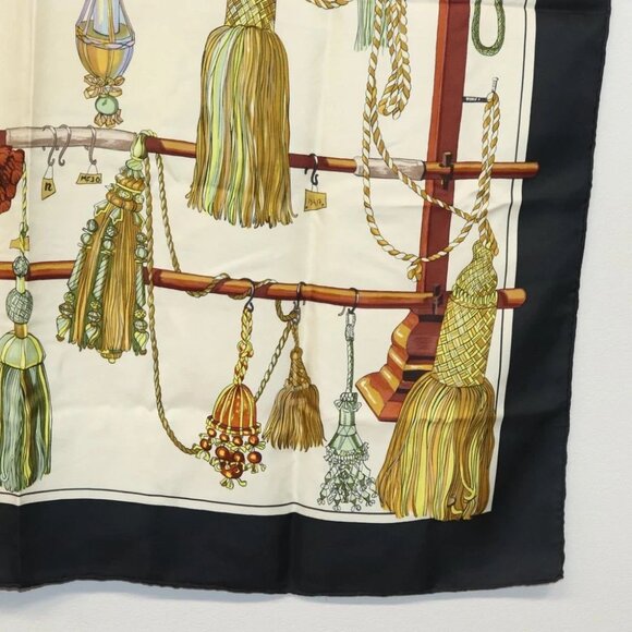 HERMES Carre 90 Scarf ""Pasementerie"" Silk Navy Auth 135492 - Picture 7 of 15